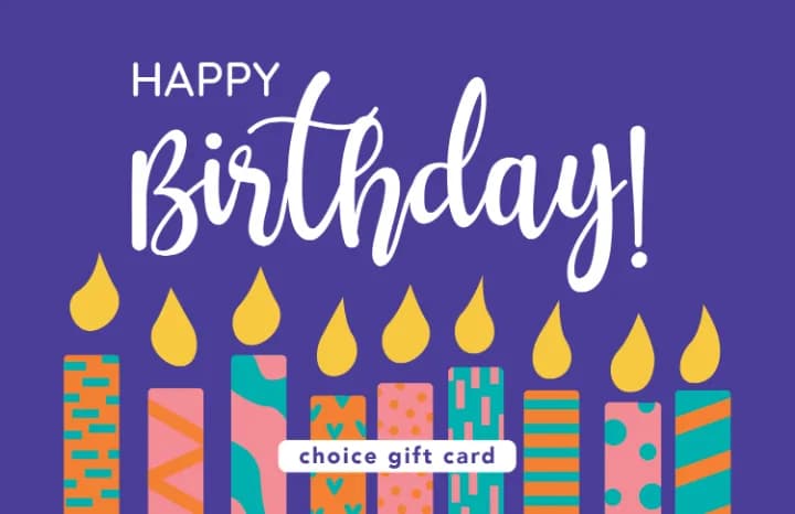 Happy Birthday Choice Gift Card